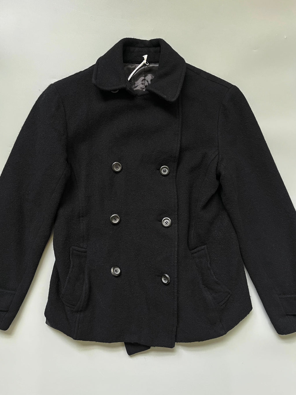 Made In Japan Black Wool Double Breast Coat