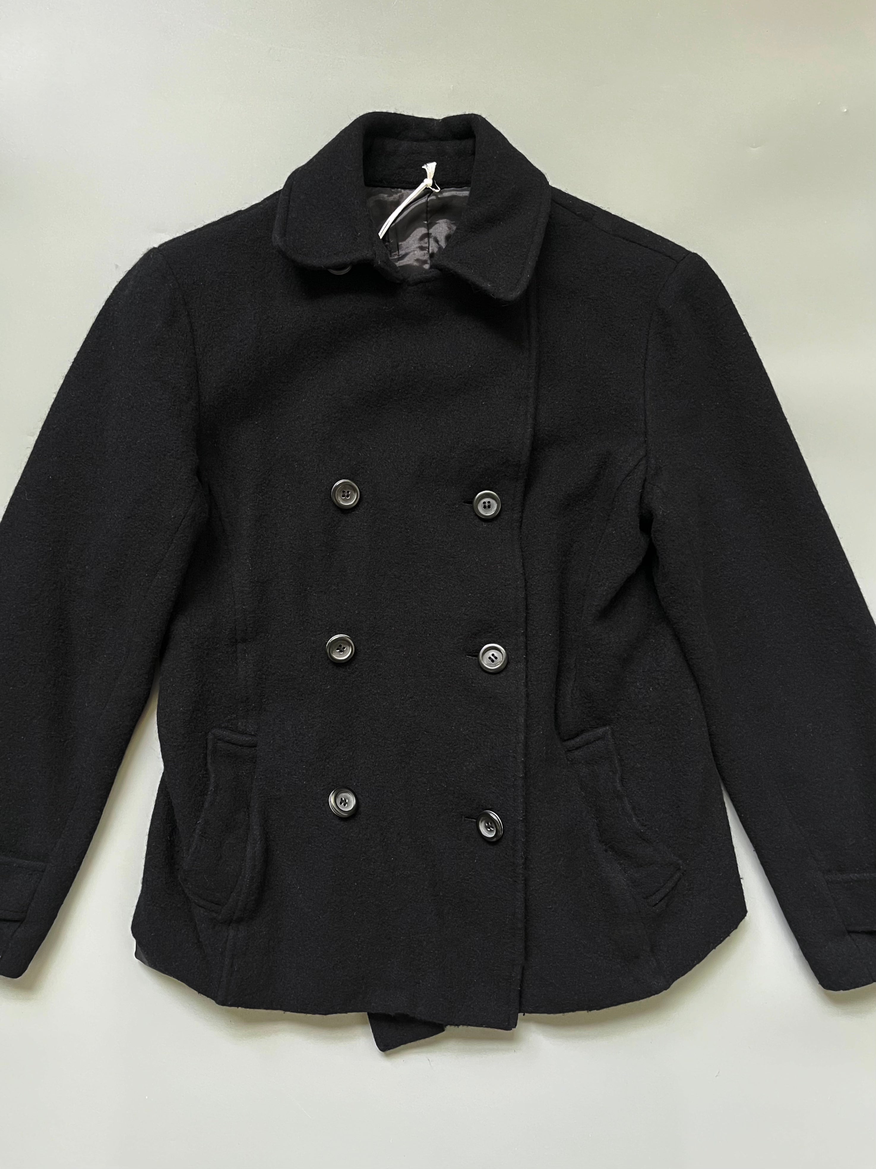 Made In Japan Black Wool Double Breast Coat