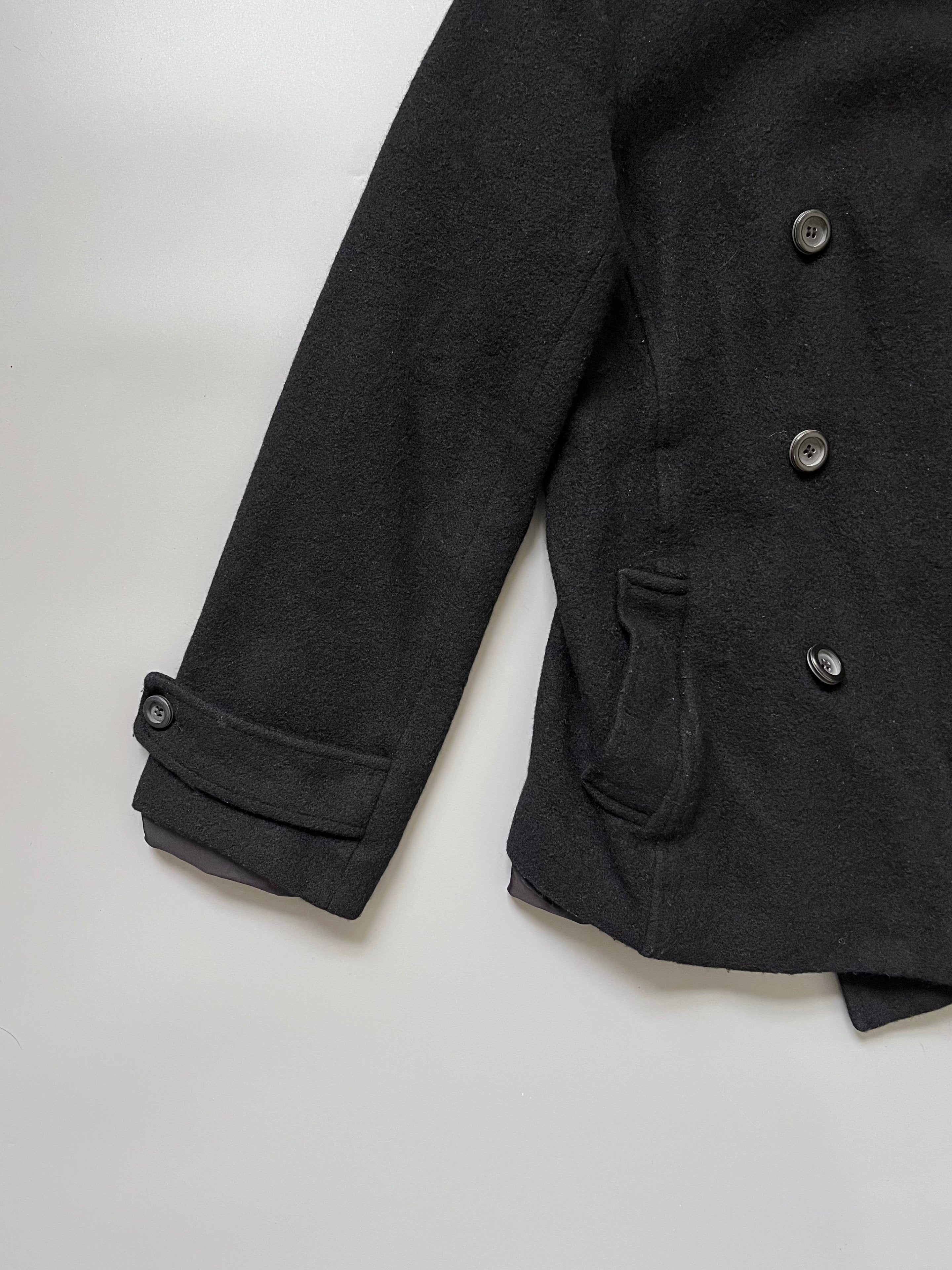 Made In Japan Black Wool Double Breast Coat