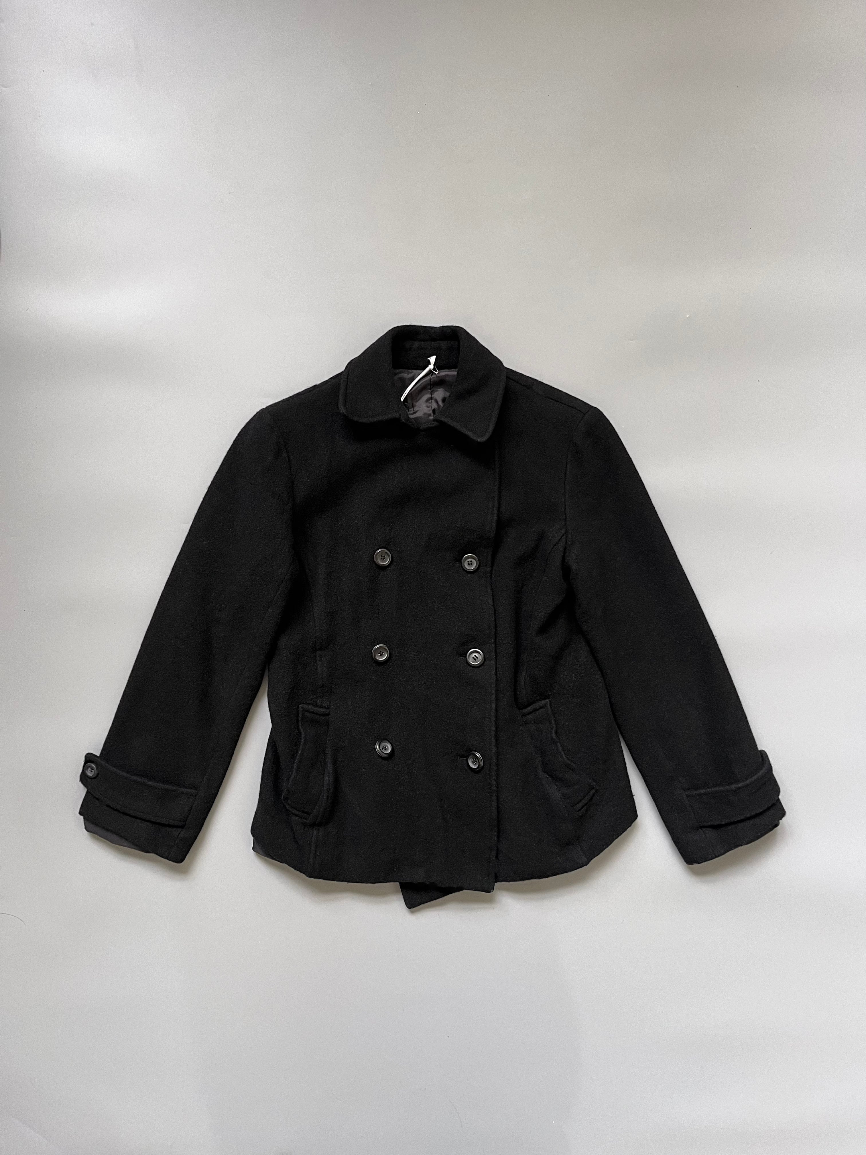 Made In Japan Black Wool Double Breast Coat