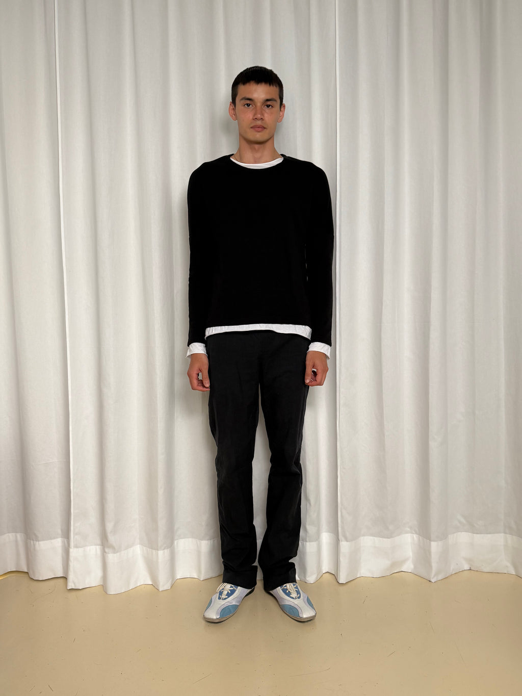 Miu Miu Navy Nylone Pants