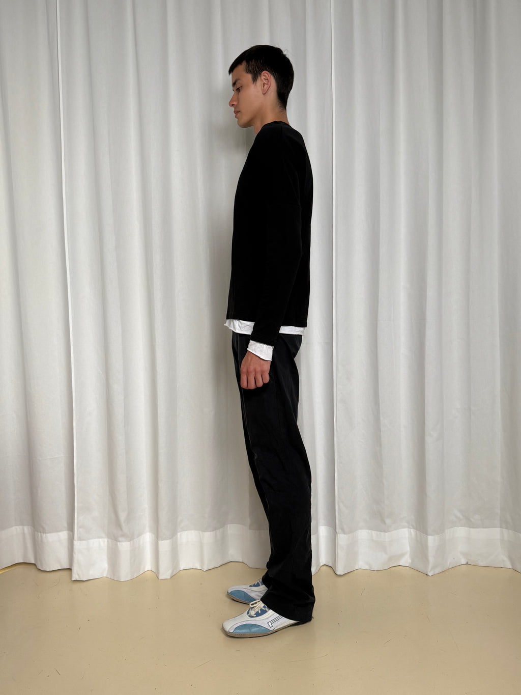 Miu Miu Navy Nylone Pants