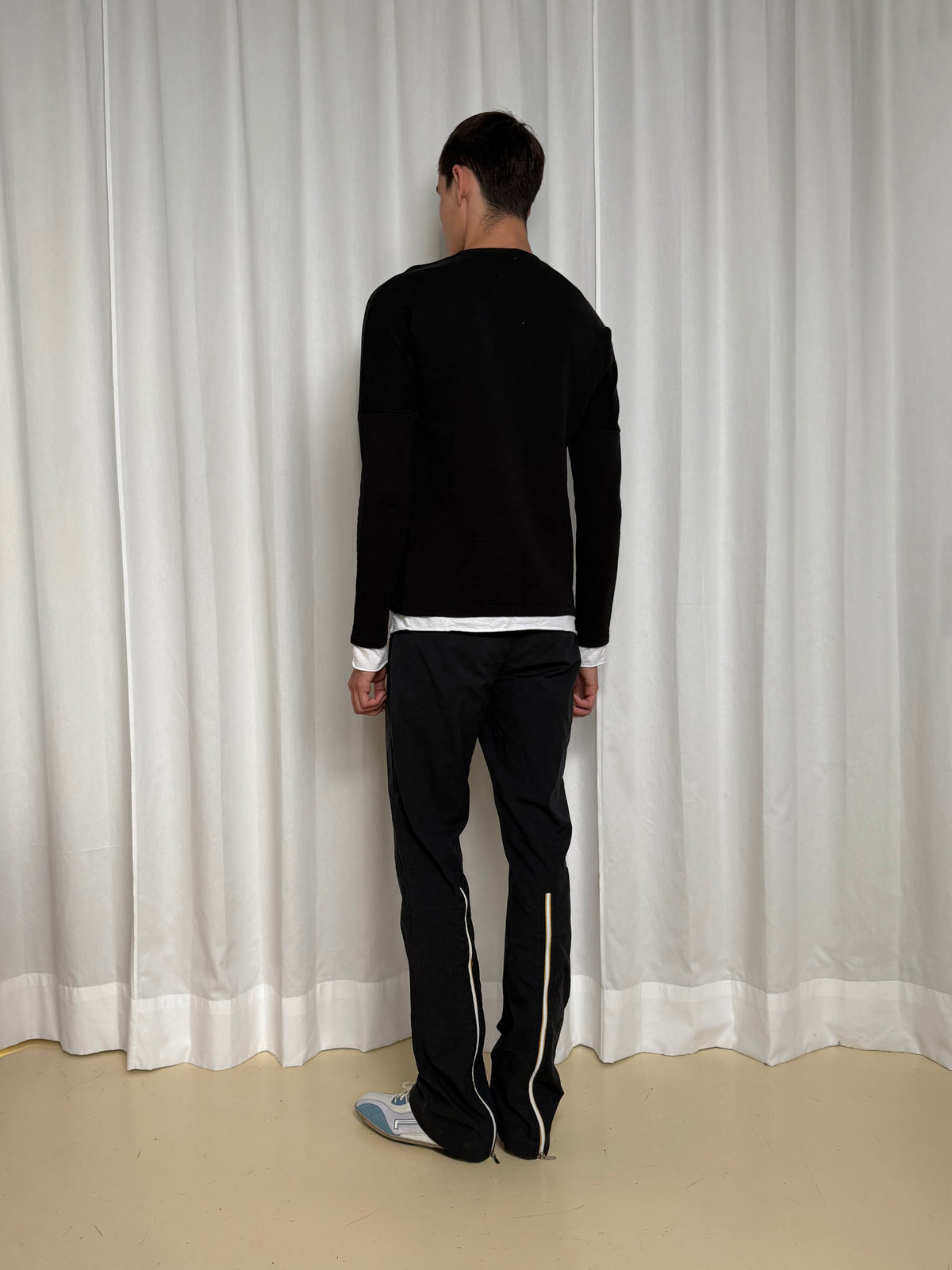 Miu Miu Navy Nylone Pants
