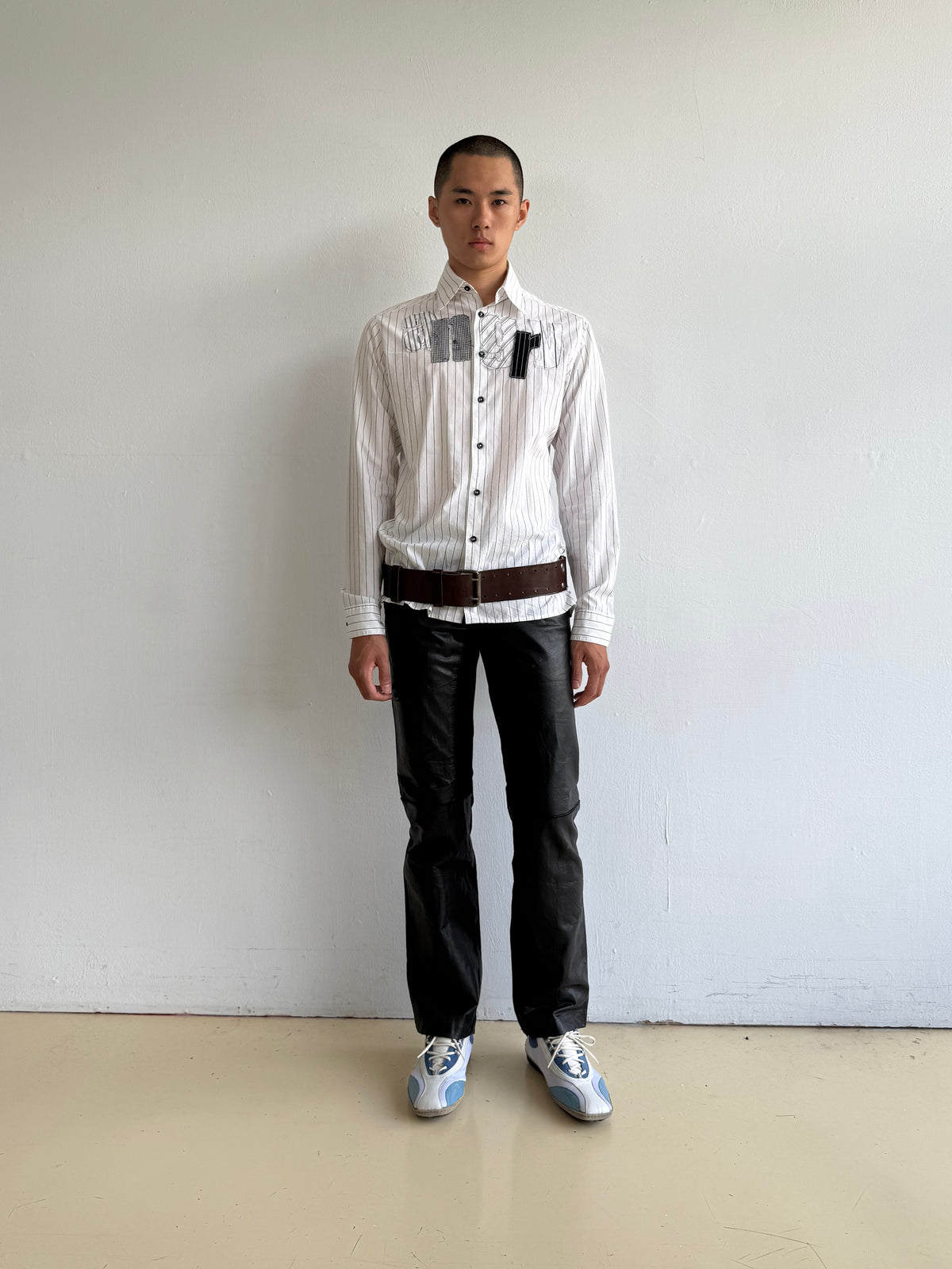 Stripped Patchwork Shirts
