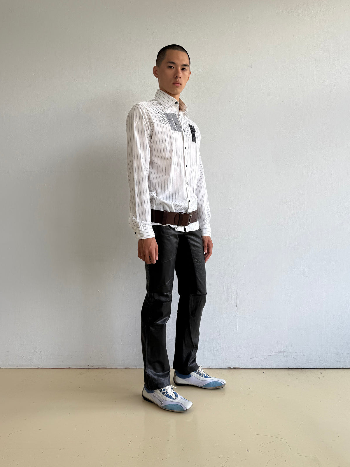 Stripped Patchwork Shirts