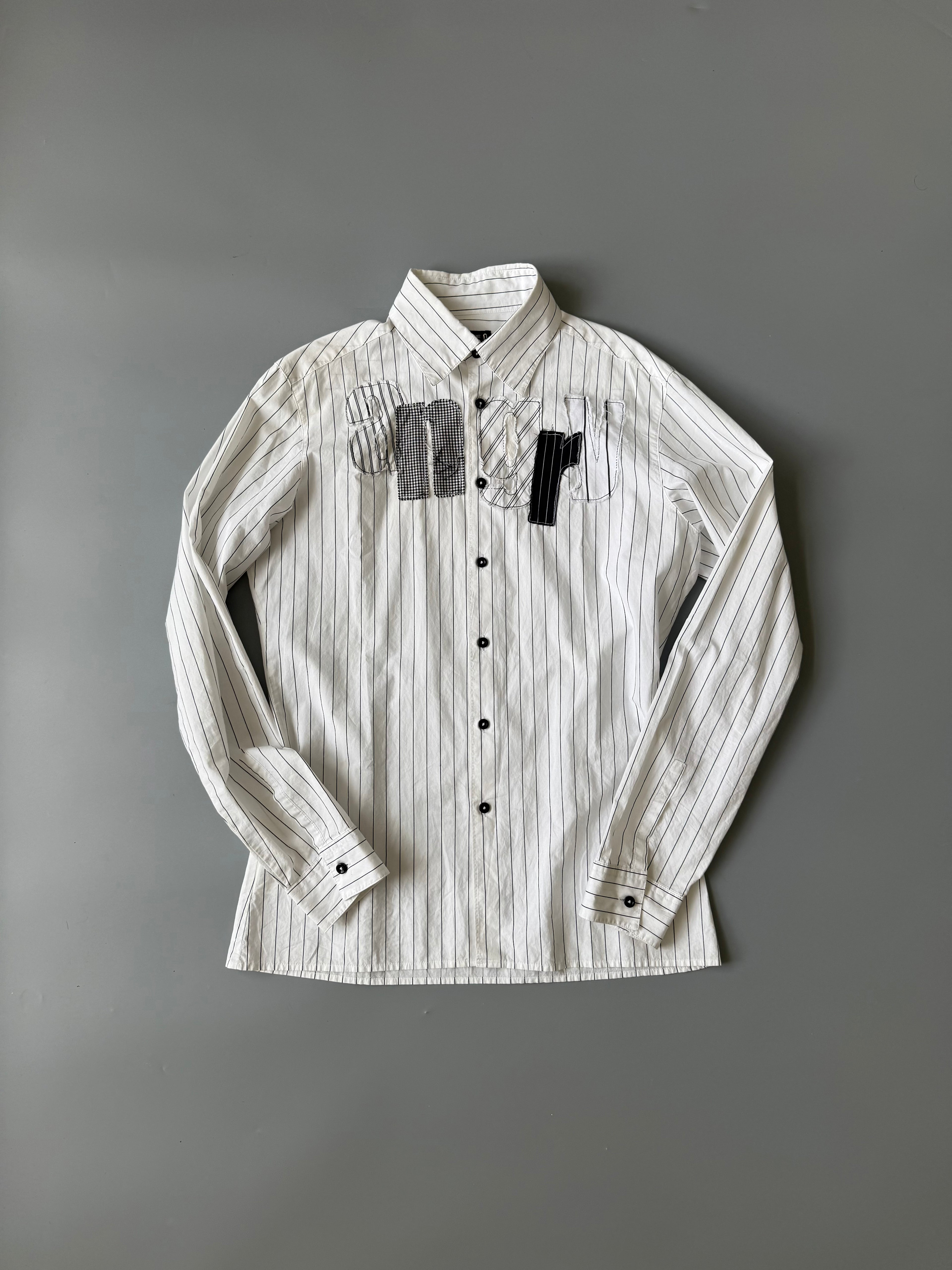 Stripped Patchwork Shirts
