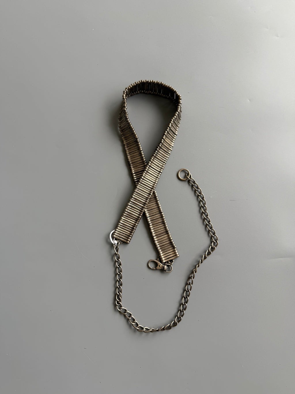 Silver Tone Metal Belt
