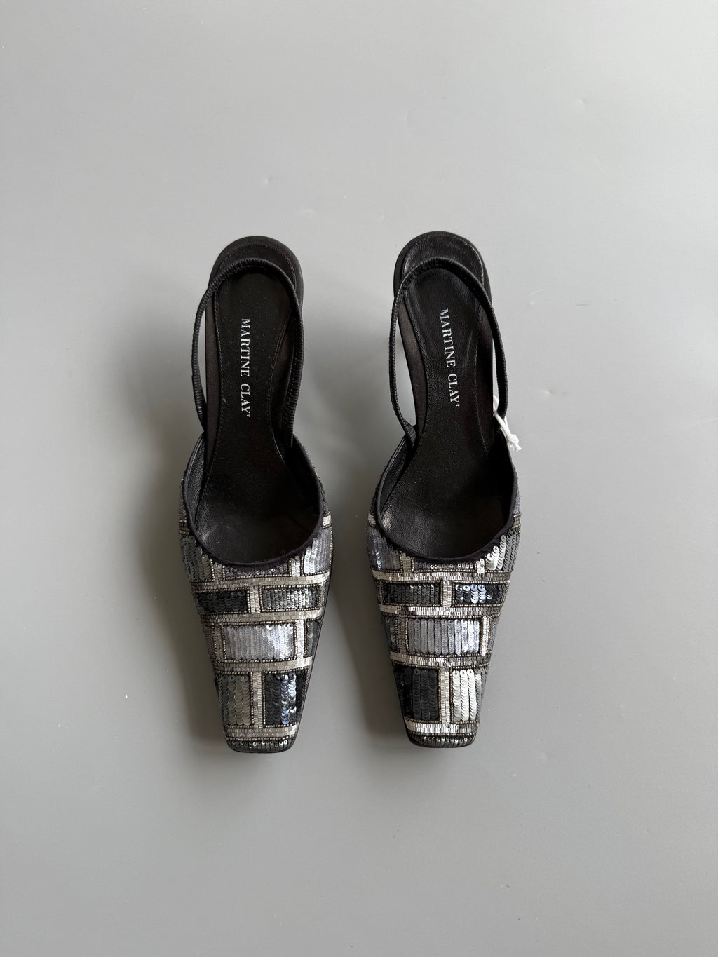 Martine Clay Sequin Heels