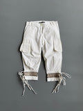 White Sequin Capri Pants
