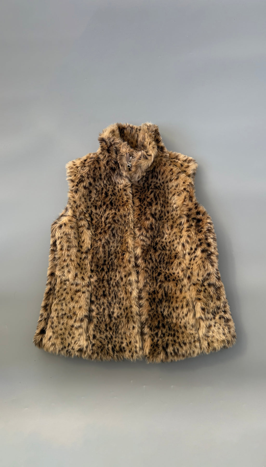 Beta Leopard Faux Fur Vest