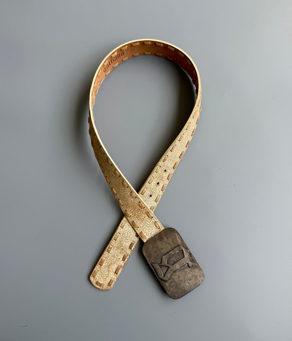 John Galliano Leather Belt