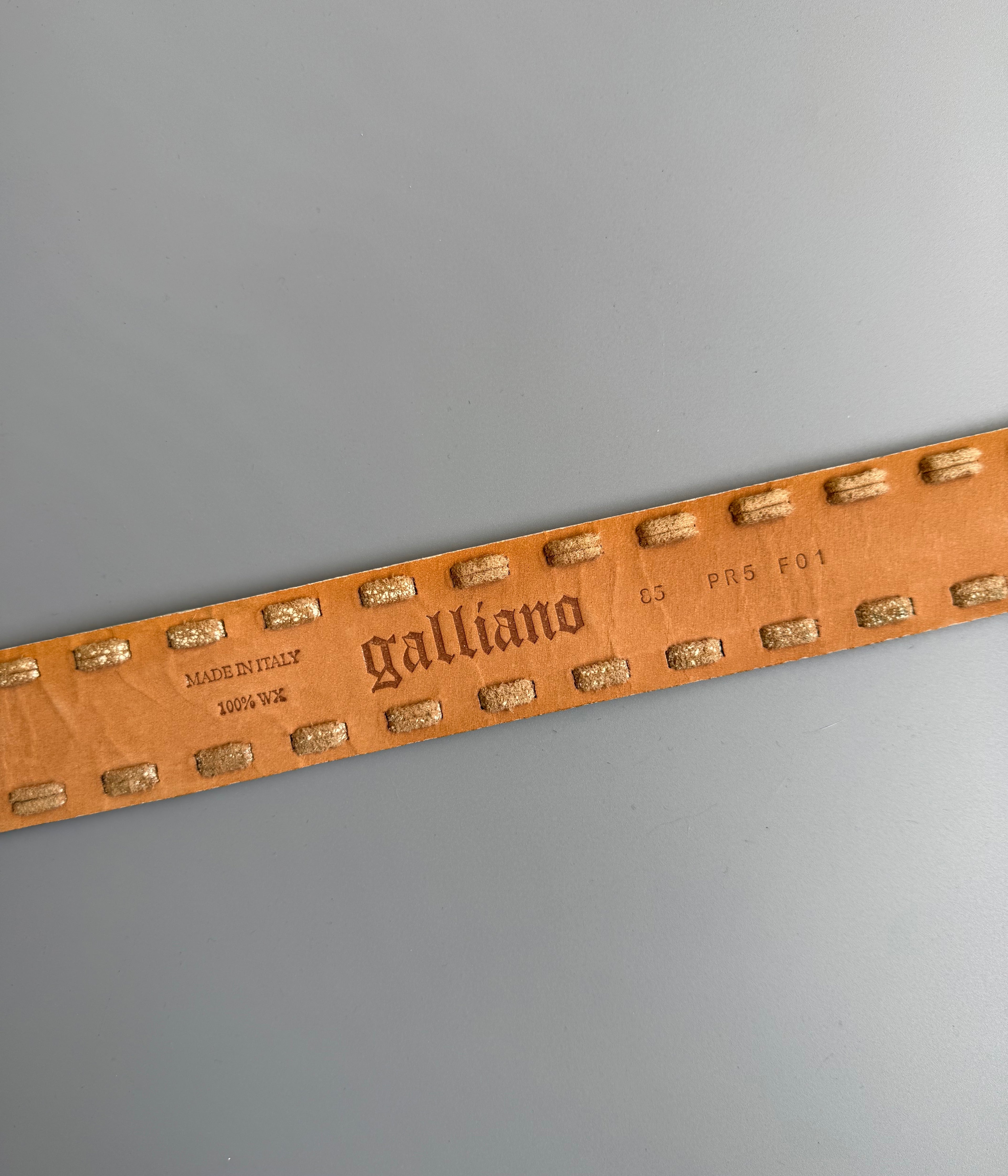 John Galliano Leather Belt