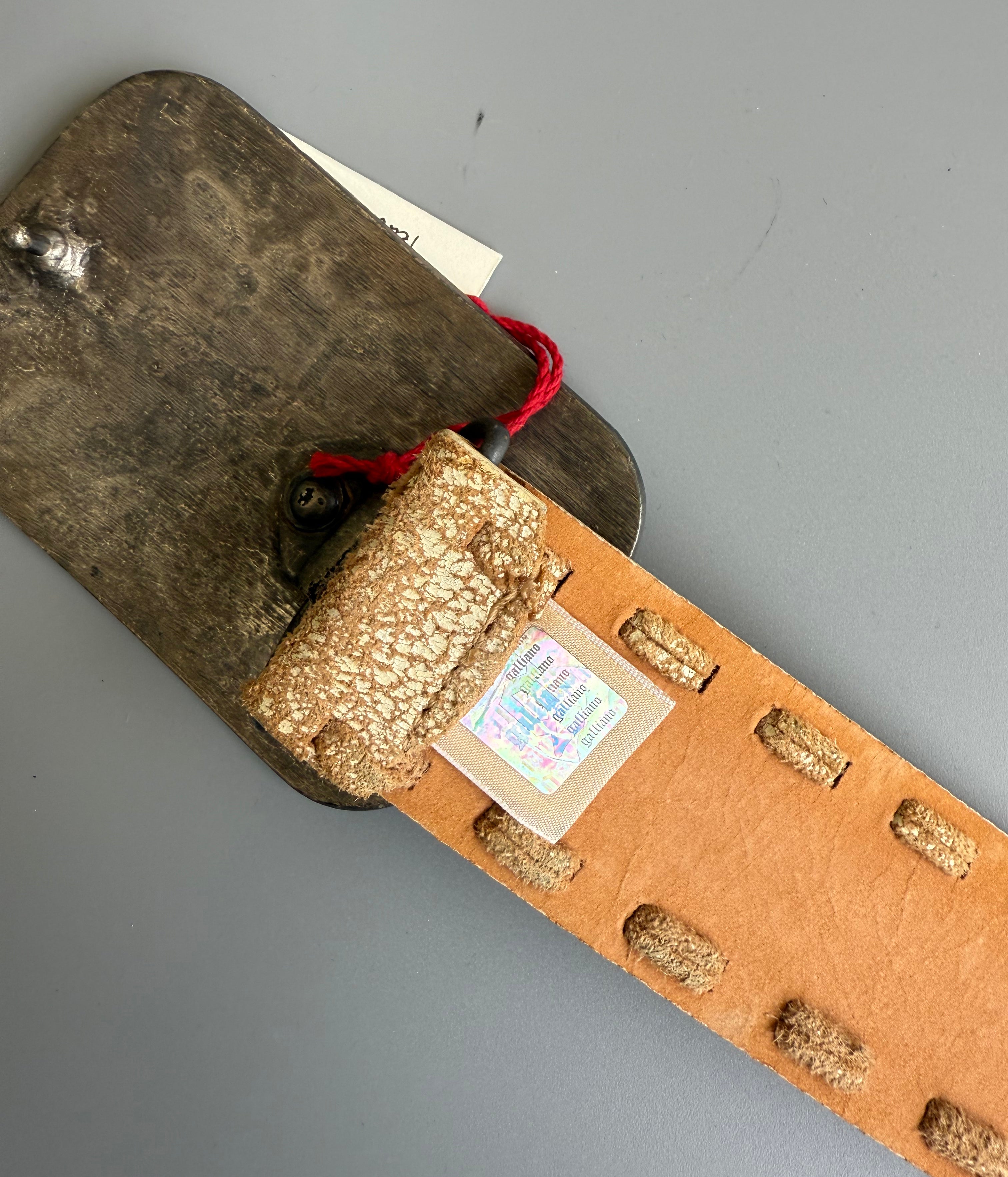 John Galliano Leather Belt