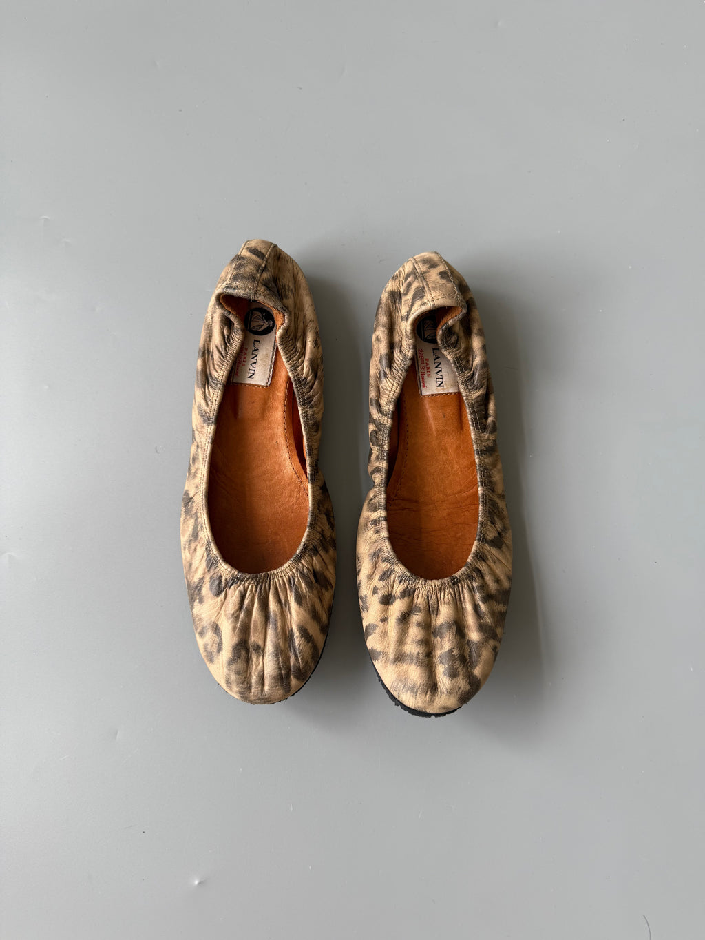 Lanvin Leopard Print Ballet Flats