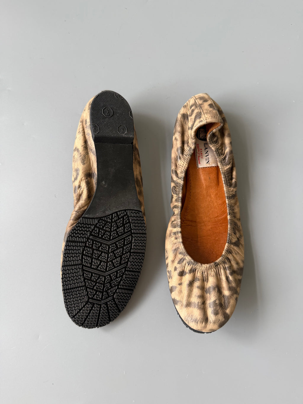 Lanvin Leopard Print Ballet Flats