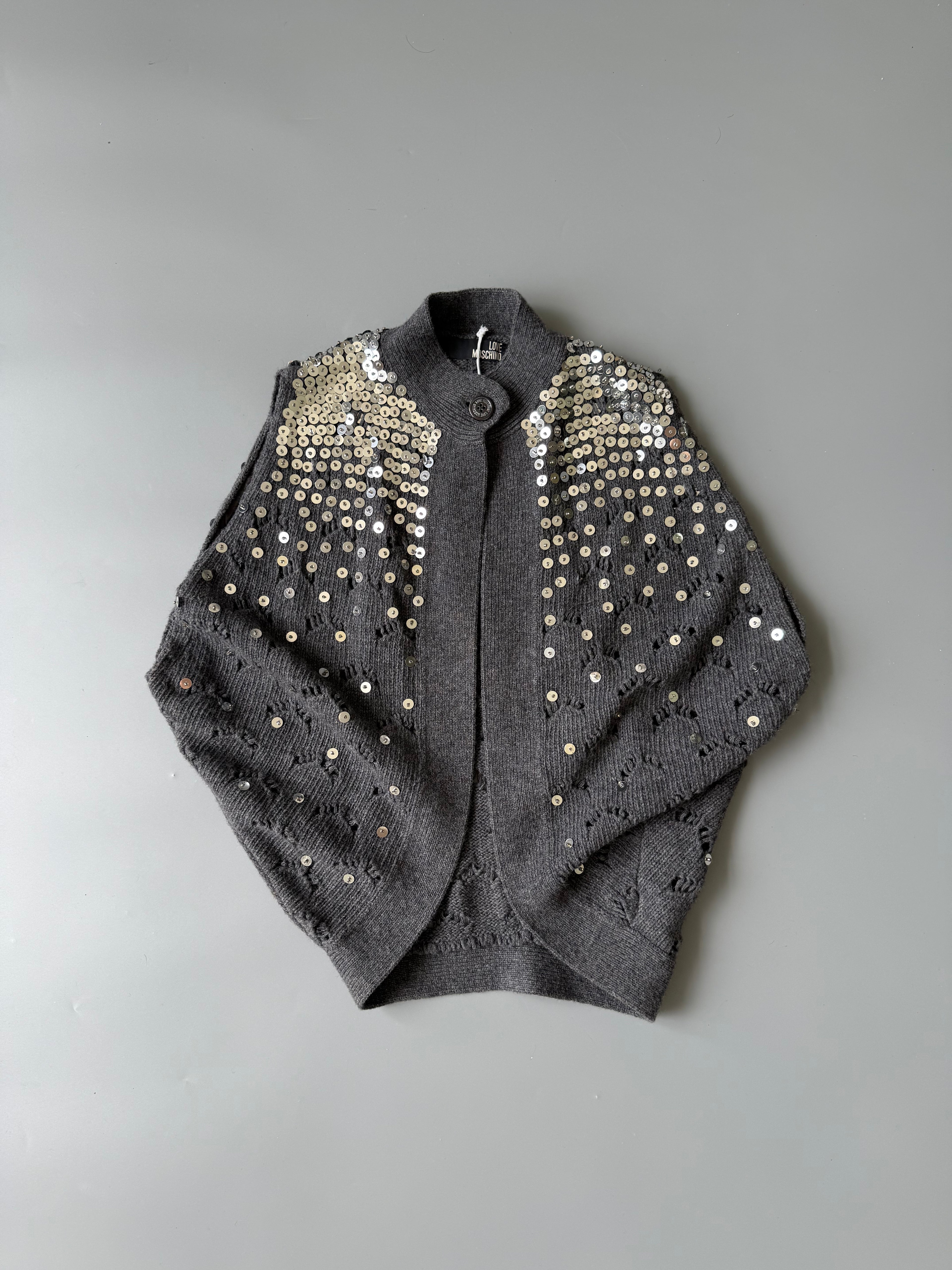 Moschino Sequin Knit Vest