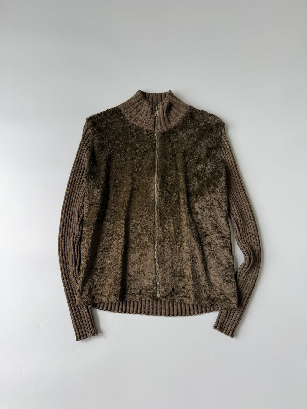 Dark Green Zip Up Jumper