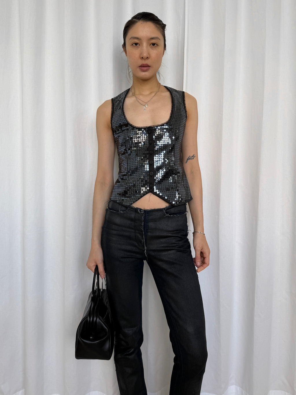 Denny Rose Sequins Suit Vest