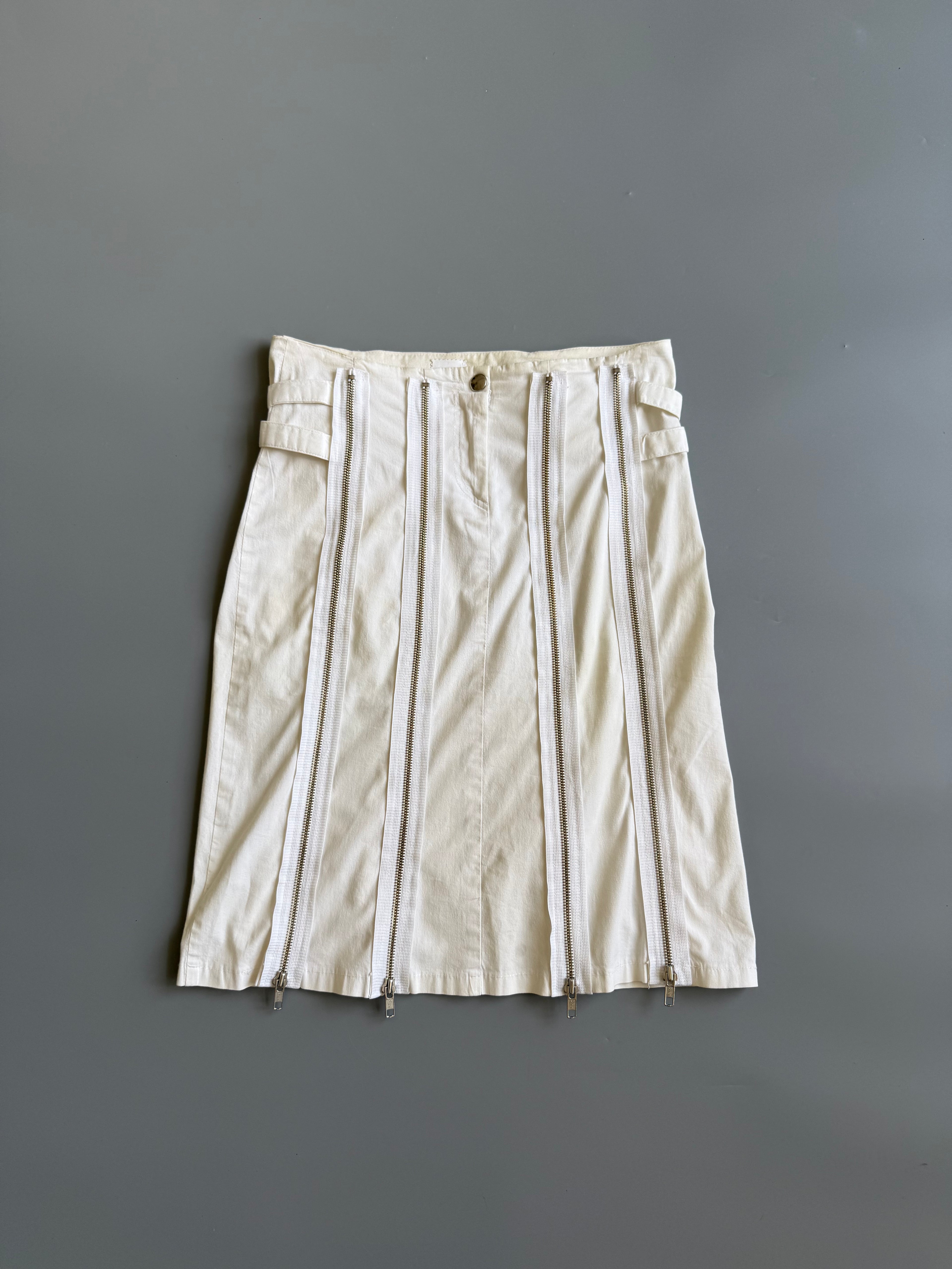 Made In Italy Zippers Skirt