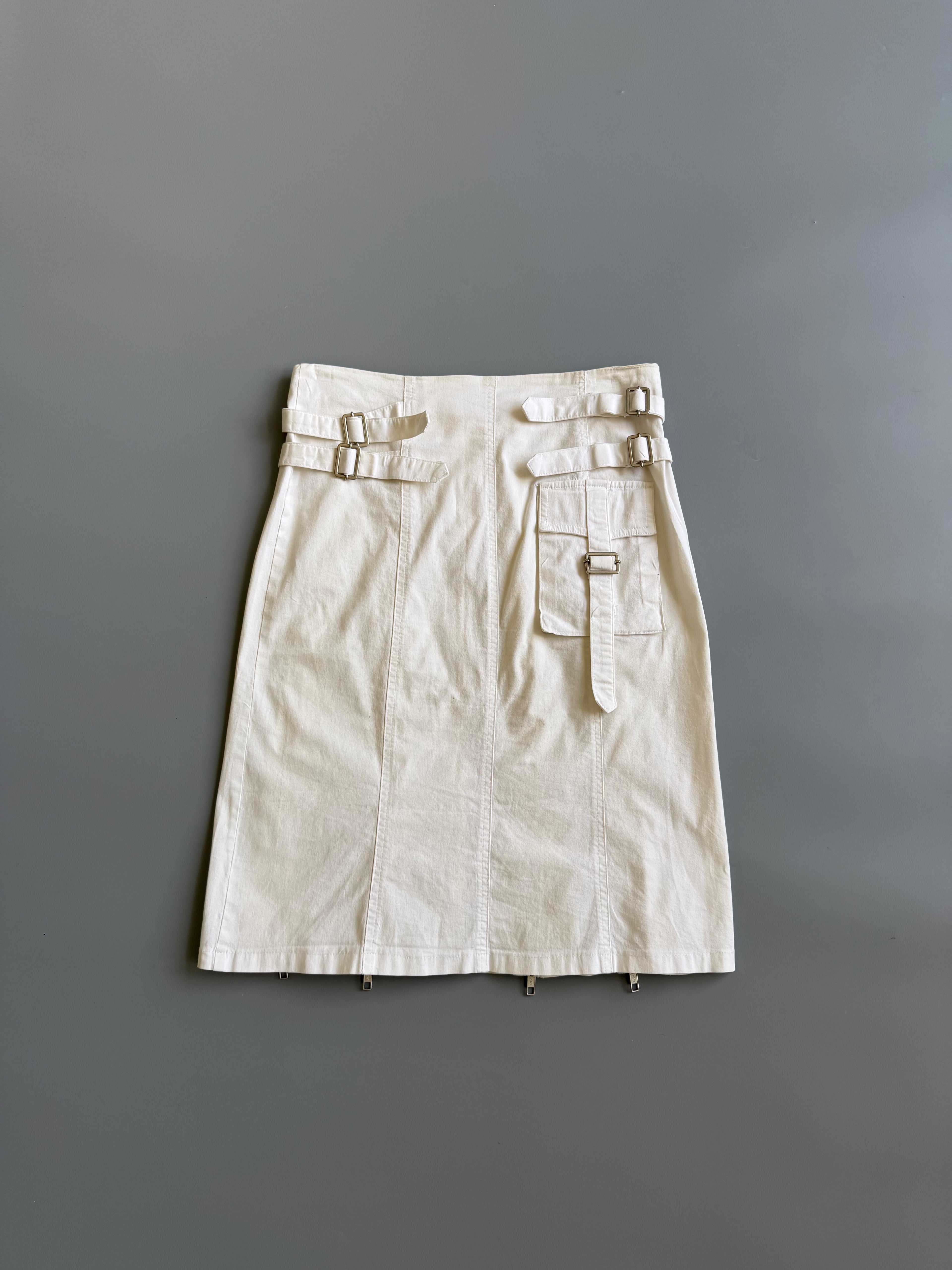 Made In Italy Zippers Skirt