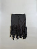 Black Cotton Tassel Skirt
