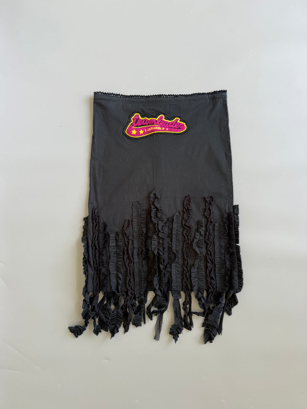 Black Cotton Tassel Skirt