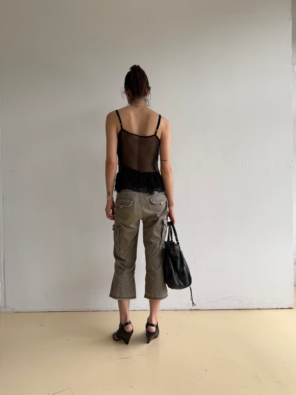 Black Sheer Vest