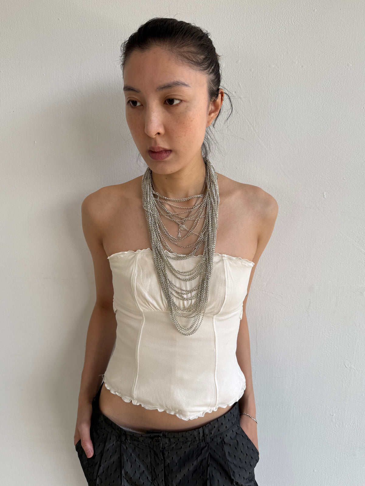 Silver Tone Chain Necklace