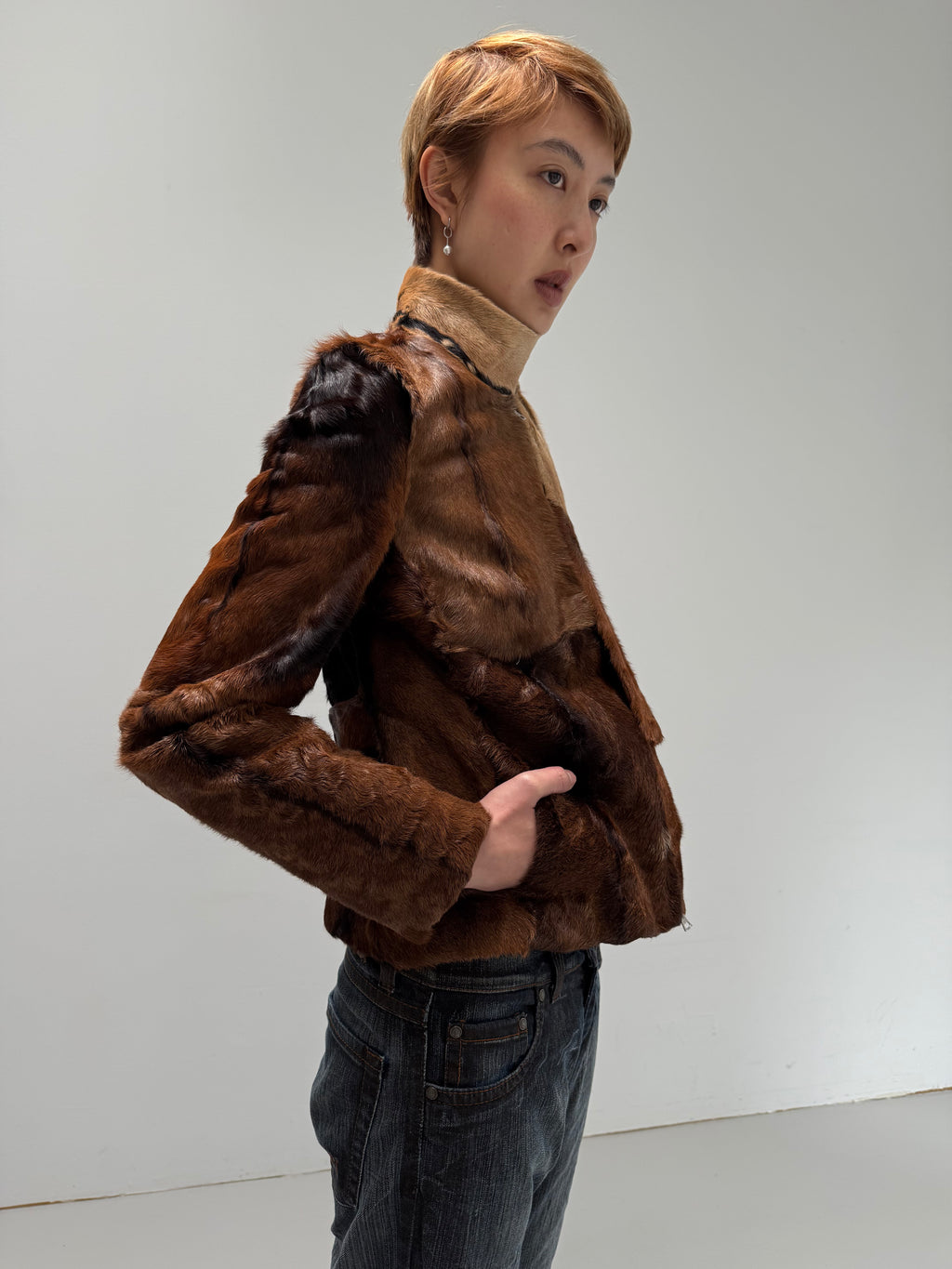 90'S Miu Miu Leather Jacket