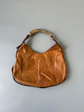 Yves Saint Laurent Mombassa Brown Leather Shoulder Bag
