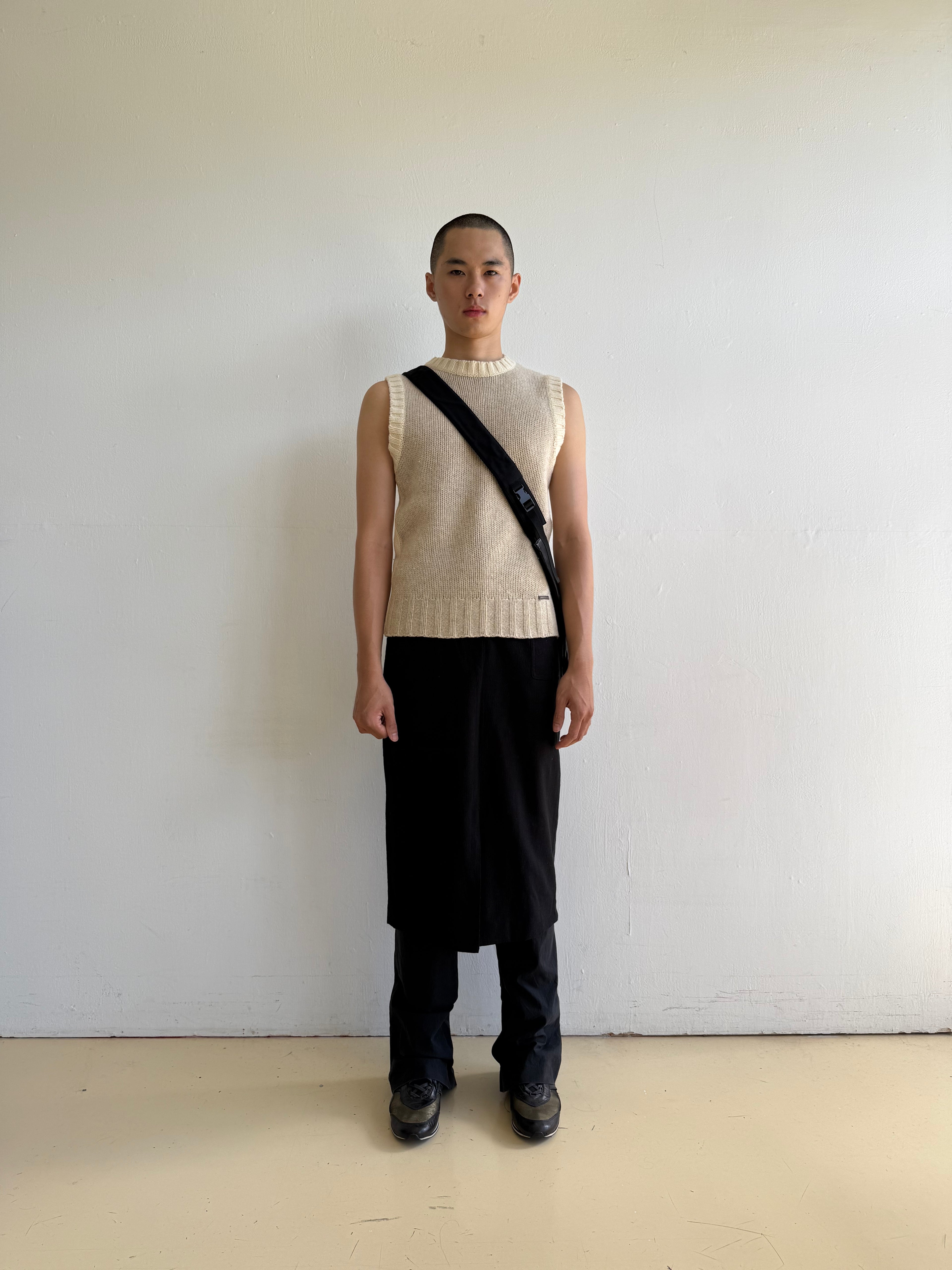 Beige Knit Vest