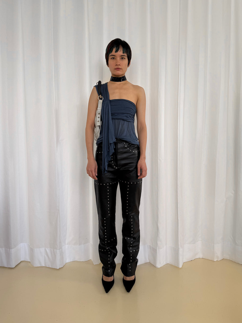 Studded Leather Pants