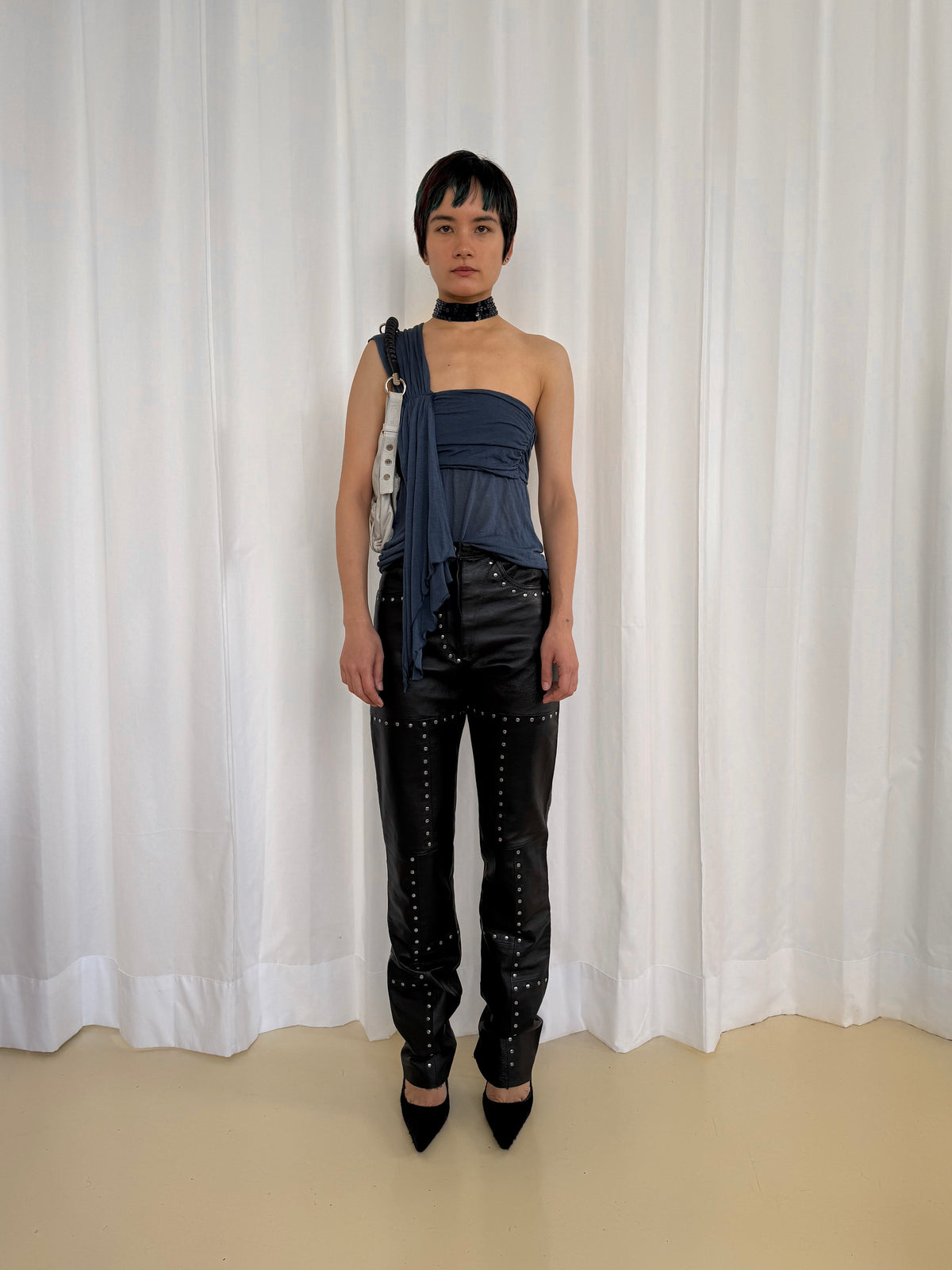 Studded Leather Pants