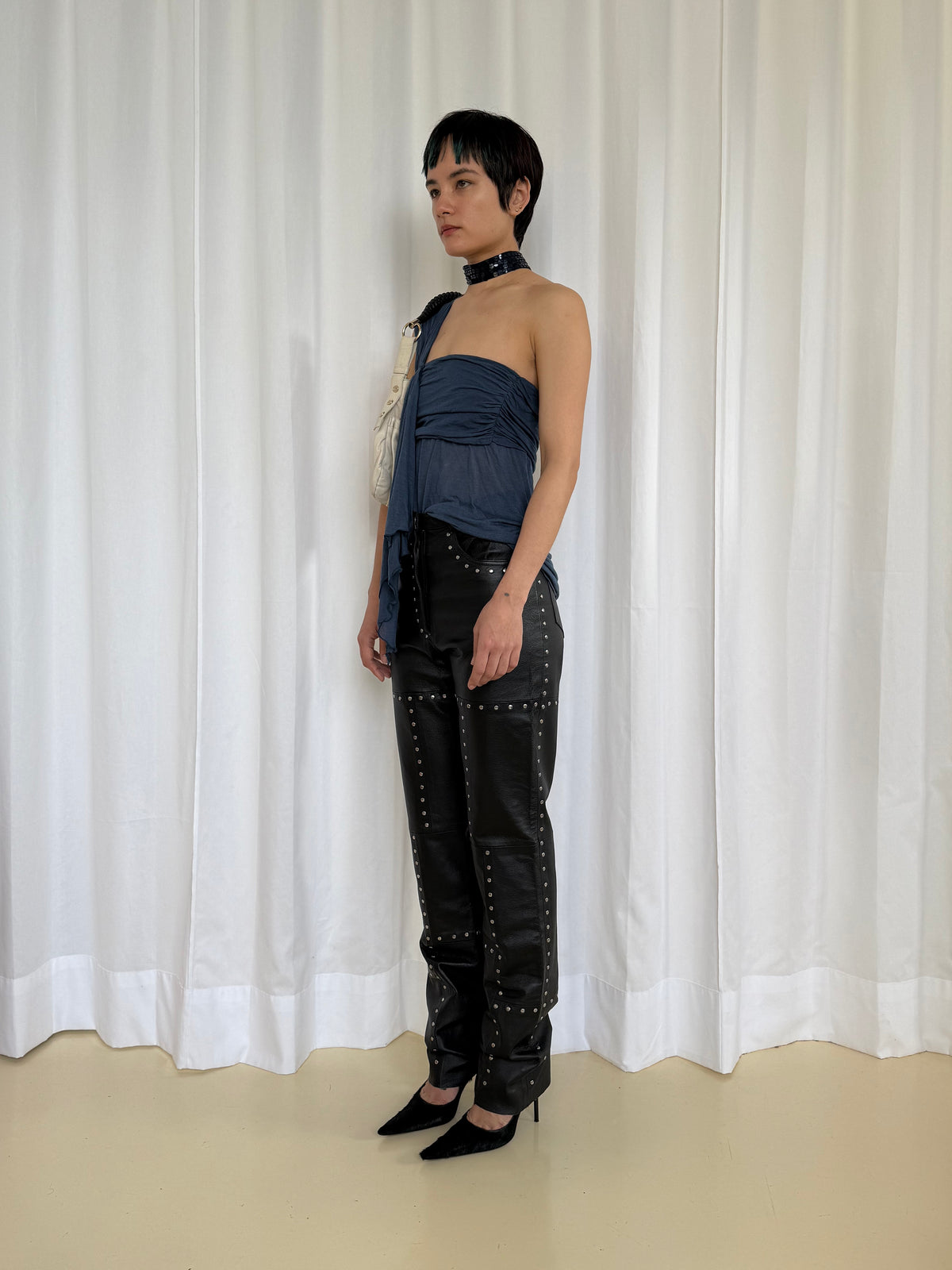 Studded Leather Pants