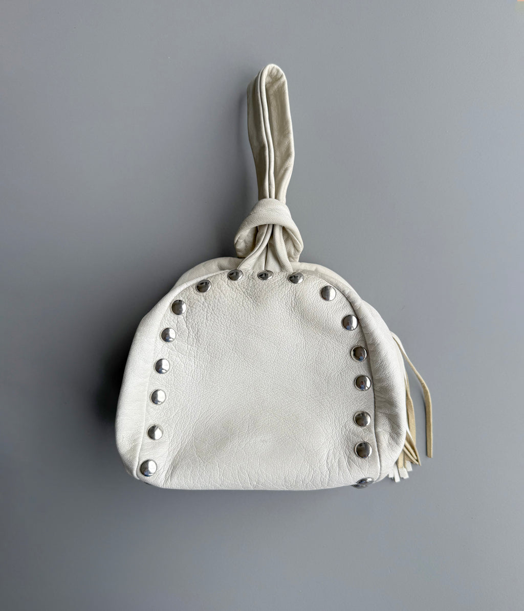 Studs Leather Handbag