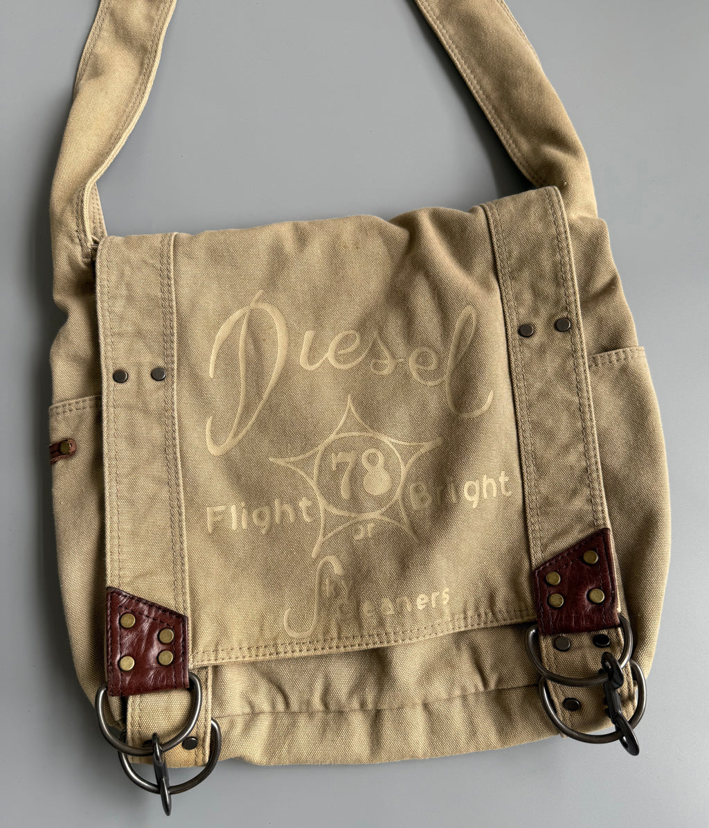 Diesel Canvas Crossbody Bag