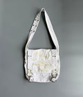 Diesel White Canvas Crossbody Bag