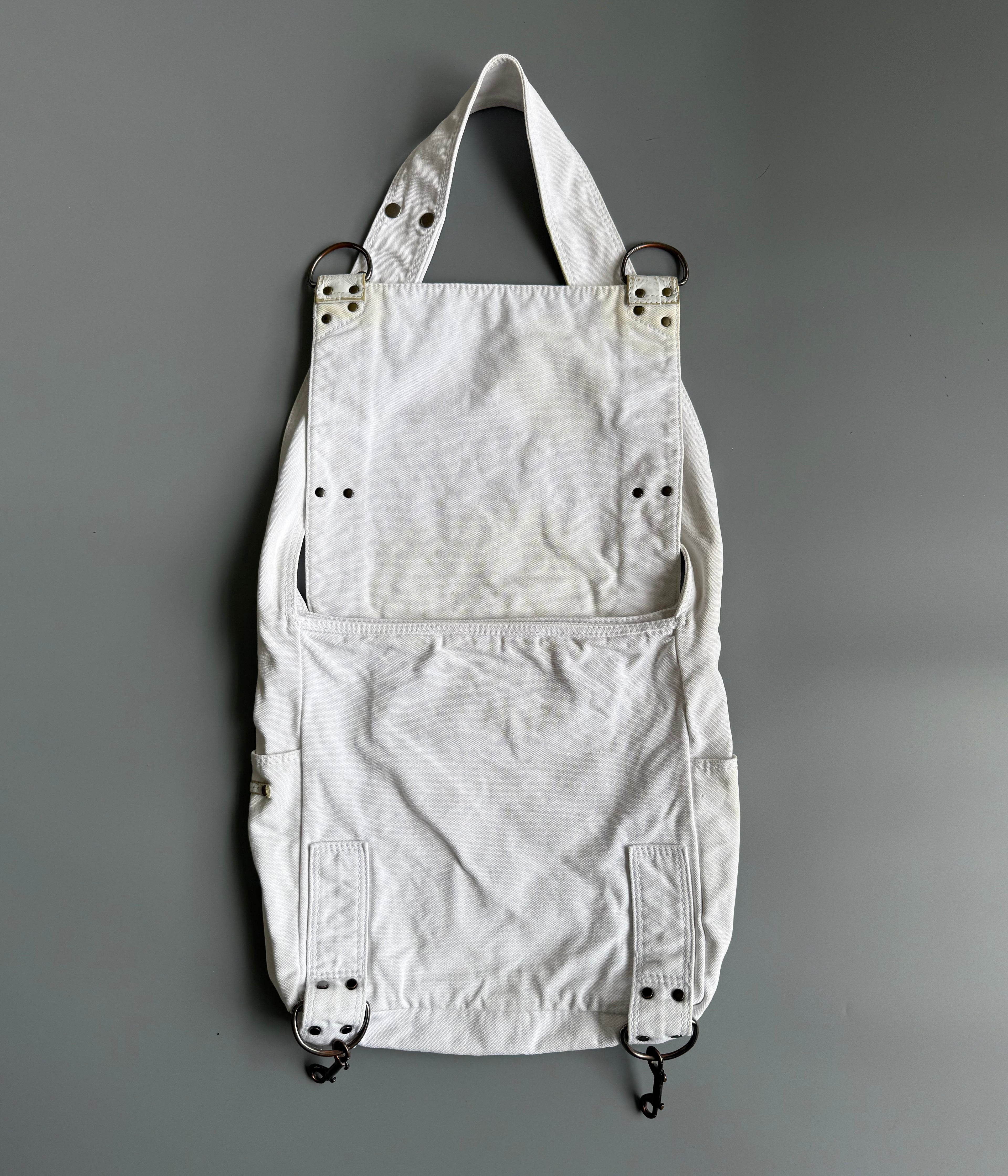 Diesel White Canvas Crossbody Bag