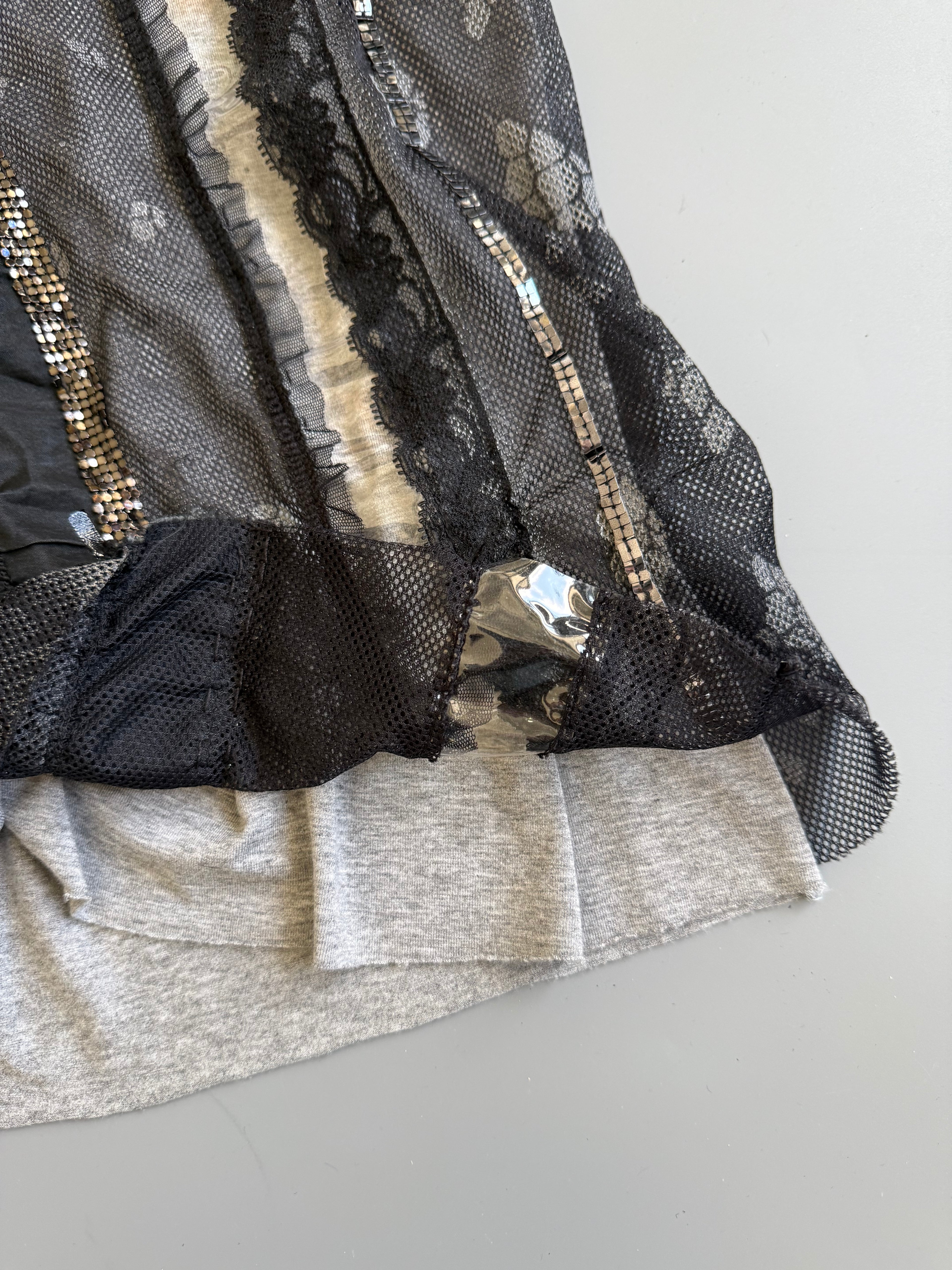 Mixed Material Tank Top