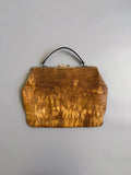 Jean Colonna Yellow Crocodile Print Handbag