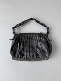 Black Lamb Leather Shoulder Bag