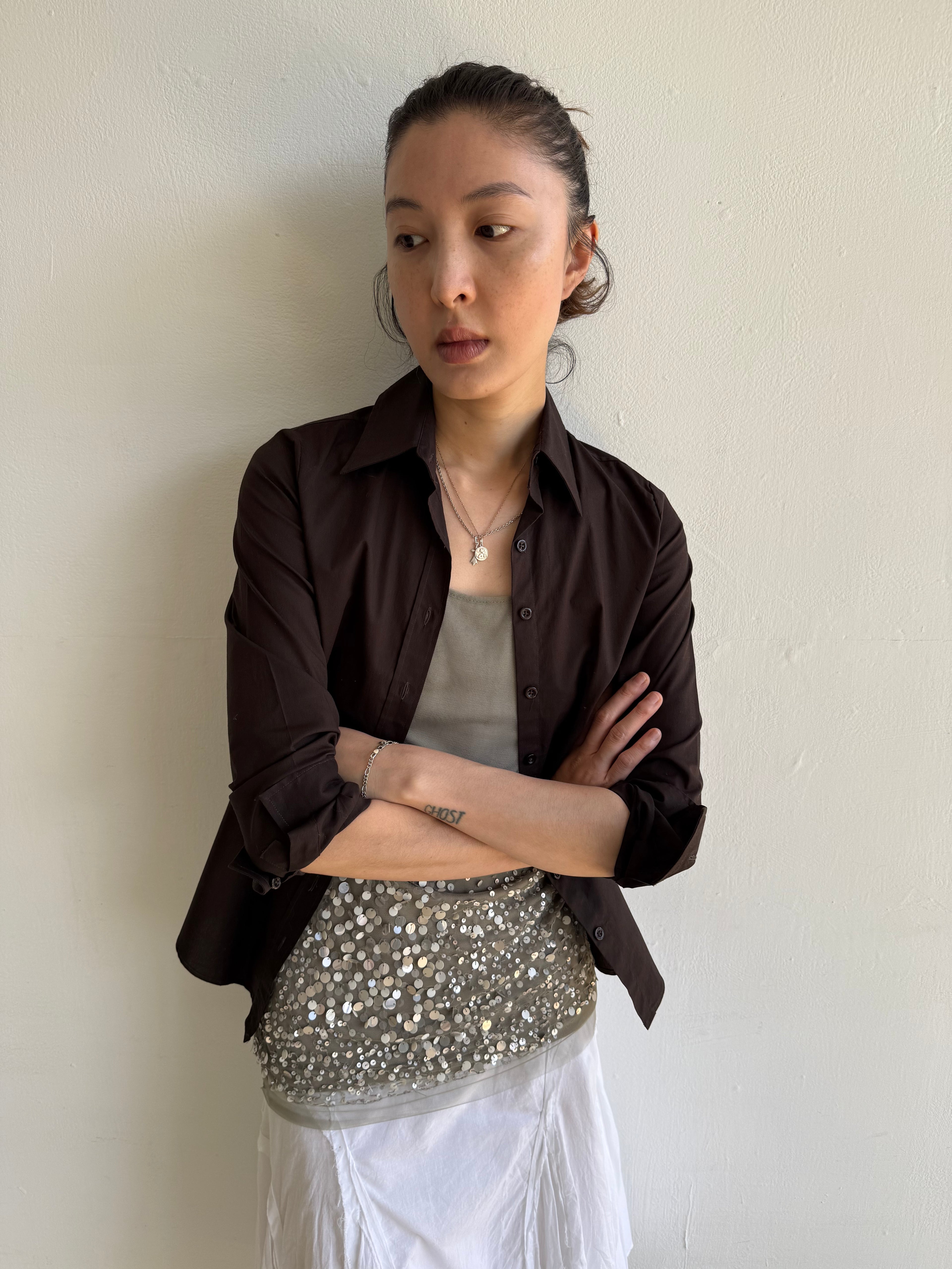 Brown Cotton Shirt