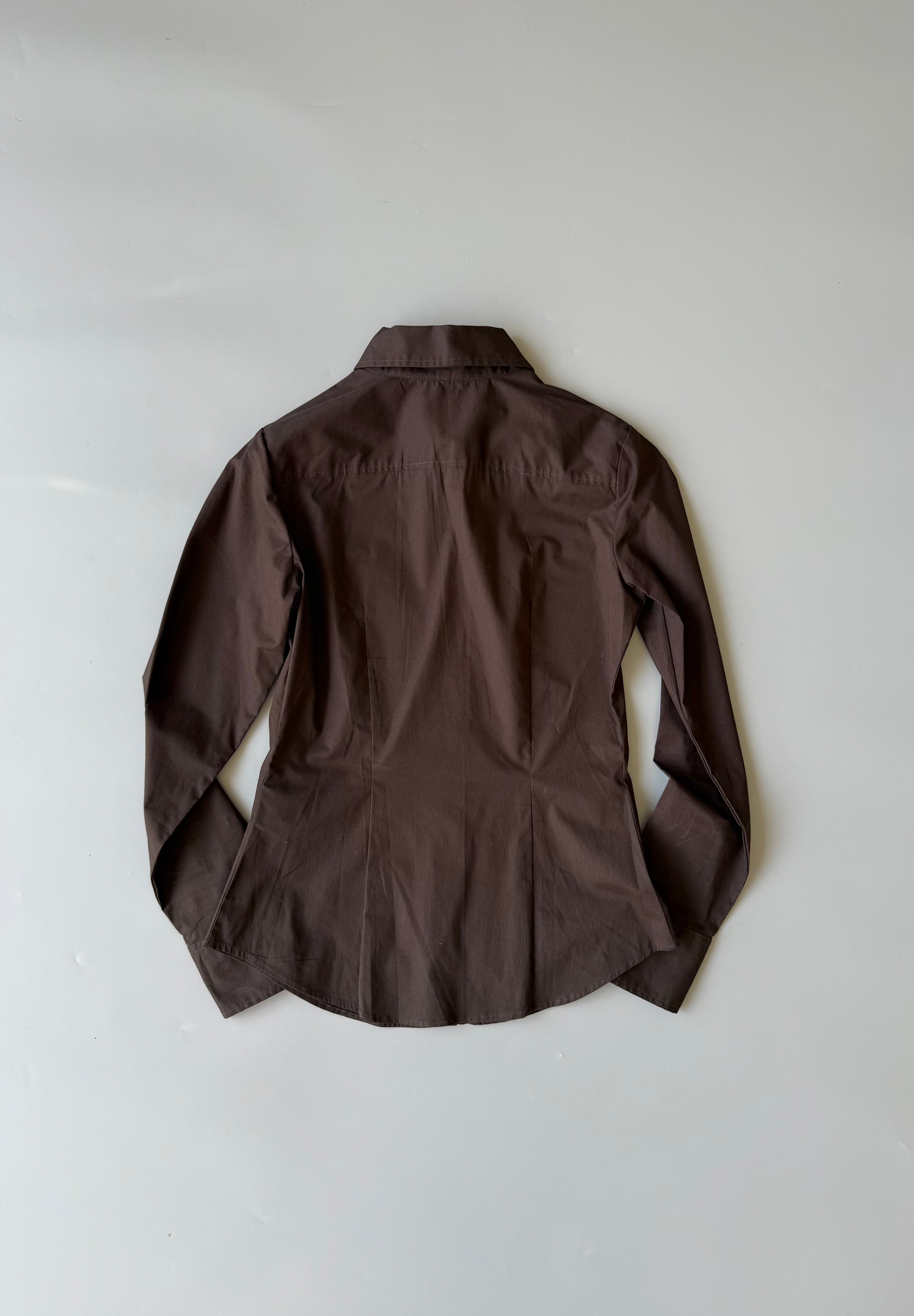 Brown Cotton Shirt