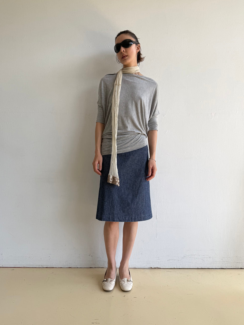 Jil Sander Denim Skirt