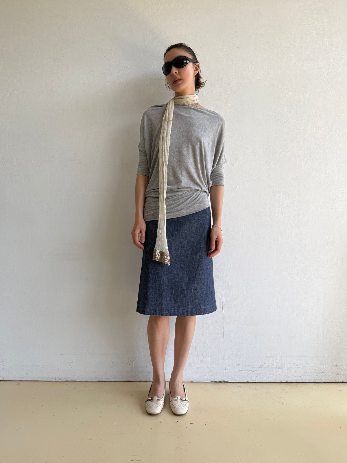 Jil Sander Denim Skirt