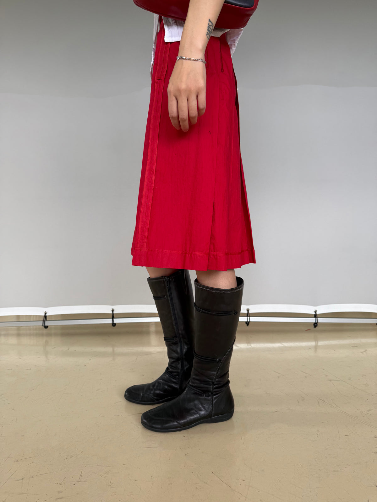 Prada Red Corset Skirt
