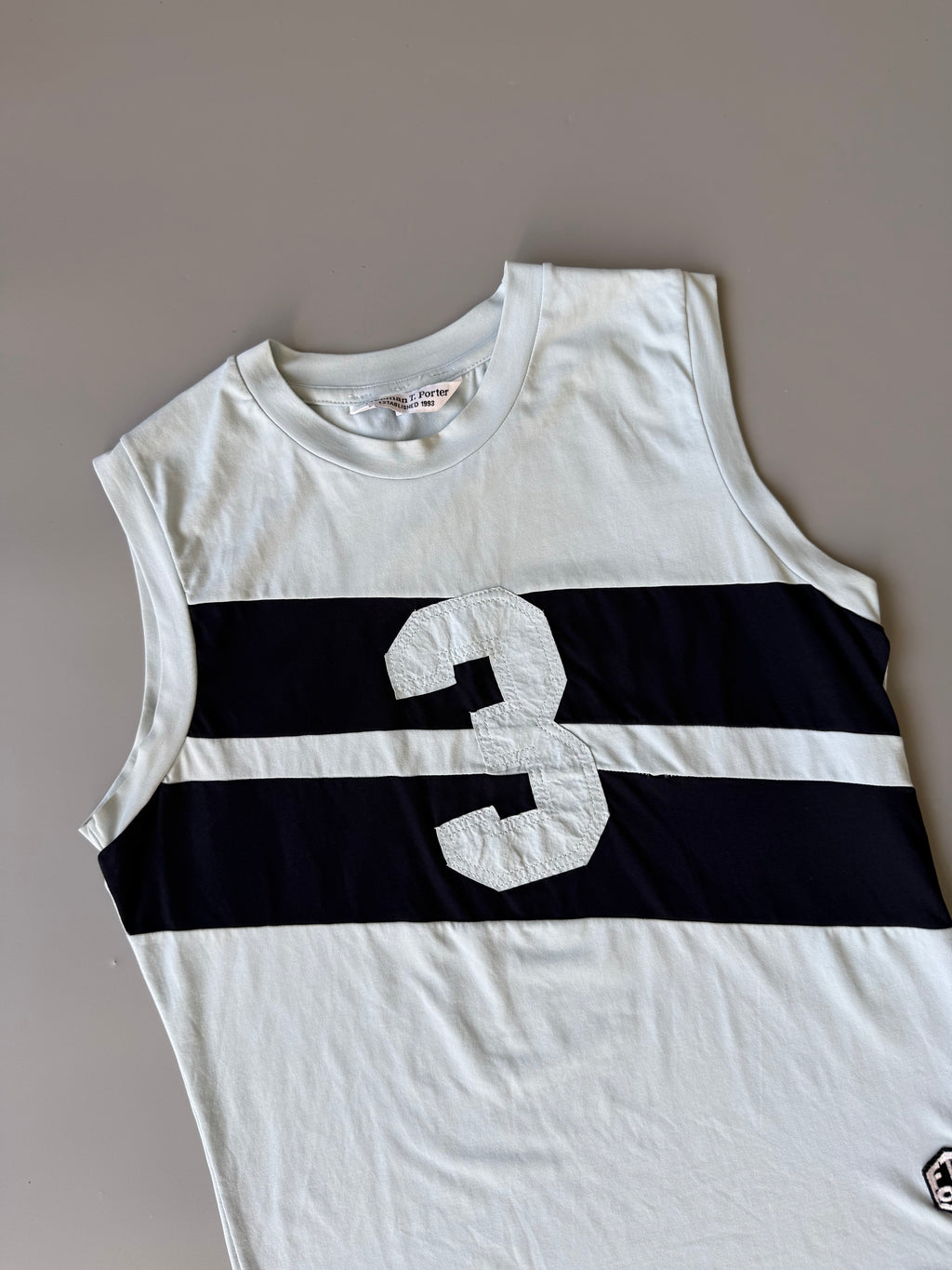 Baby Blue Graphic Nylon Vest