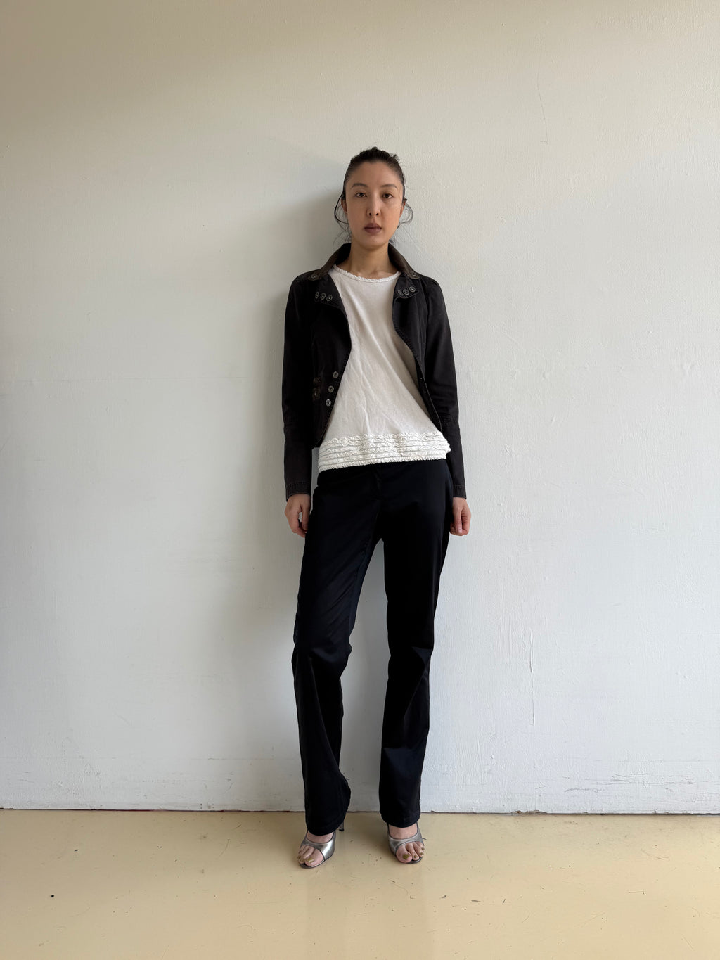 Diesel Charcoal Cotton Blazer