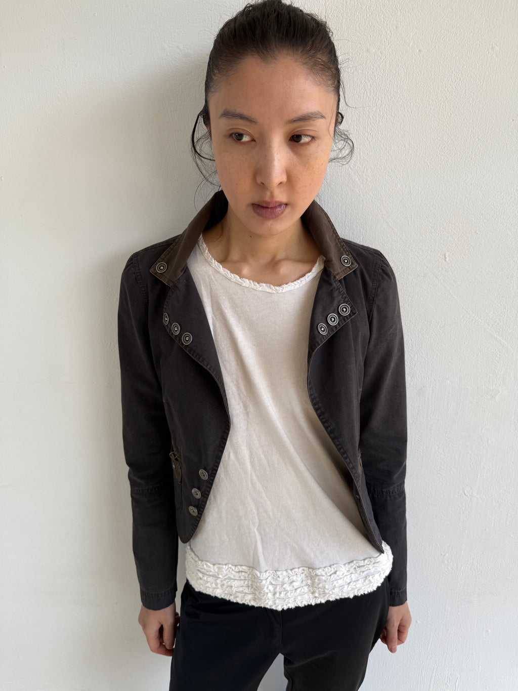 Diesel Charcoal Cotton Blazer