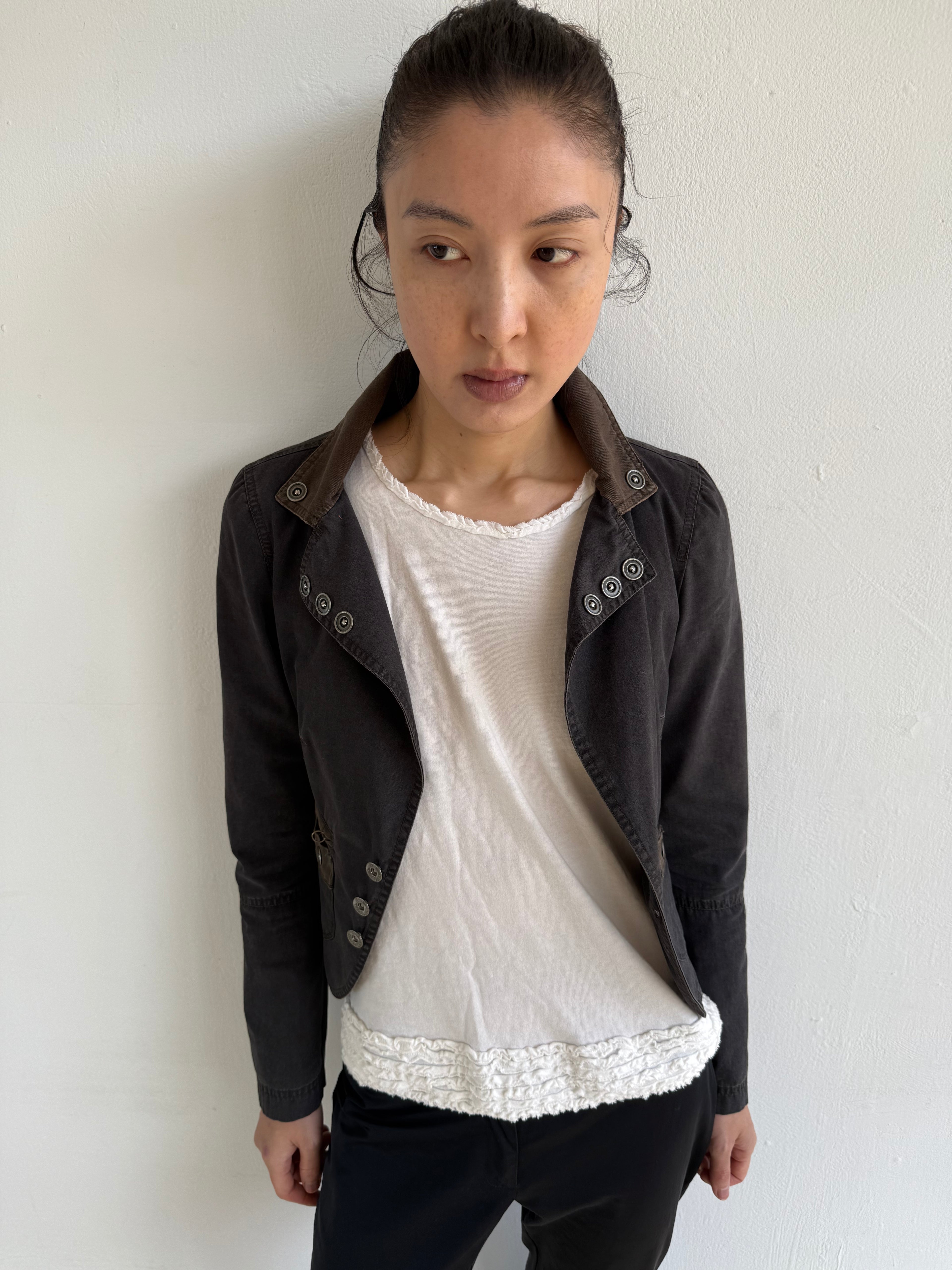 Diesel Charcoal Cotton Blazer